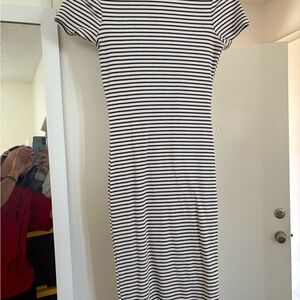 Cotton On Black and White Midi Dress